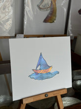 Load image into Gallery viewer, Sailboat with water
