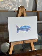 Load image into Gallery viewer, Funky blue whale
