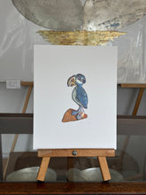 Load image into Gallery viewer, Puffin on rock
